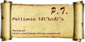 Pellionis Tóbiás névjegykártya